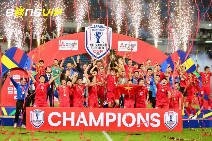 ĐT Việt Nam vừa vô địch AFF Cup 2024 (Ảnh: VFF)