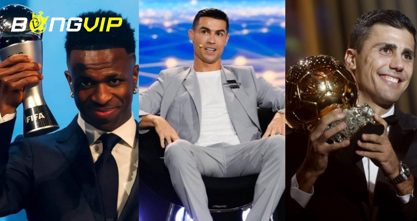 Ronaldo tuyên bố Vinicius xứng đáng giành Quả bóng vàng hơn Rodri (Ảnh: Live Ghana TV).