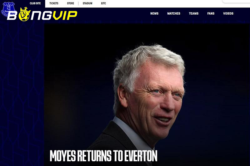 Everton thông báo bổ nhiệm HLV David Moyes.